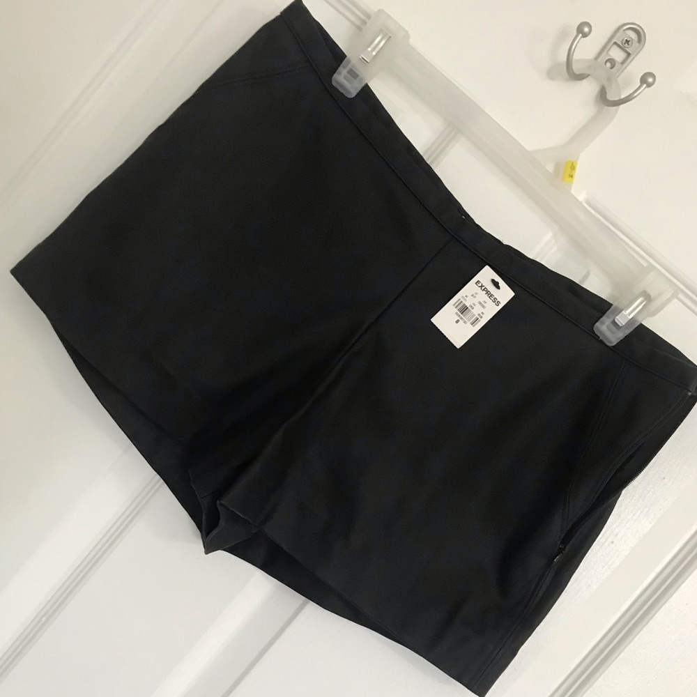 Faux Leather Shorts